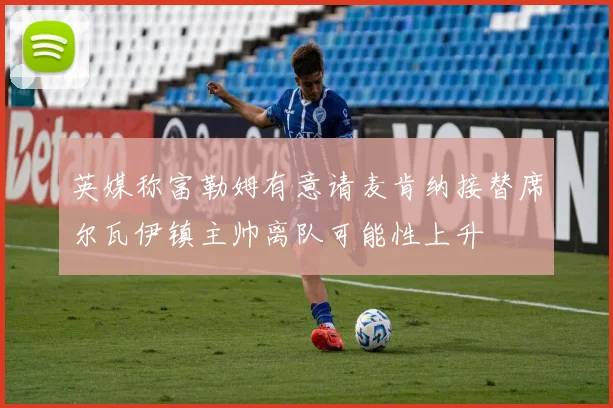 英媒称富勒姆有意请麦肯纳接替席尔瓦伊镇主帅离队可能性上升